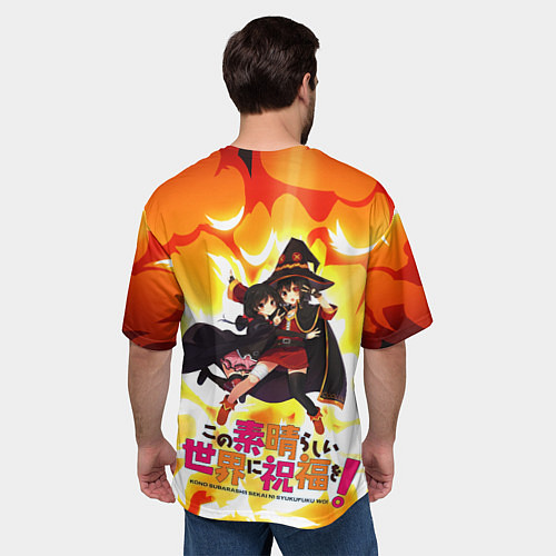 Мужская футболка оверсайз Meg / 3D-принт – фото 4