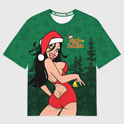 Мужская футболка оверсайз Jingle Bell Club