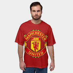 Футболка оверсайз мужская Manchester United F C, цвет: 3D-принт — фото 2