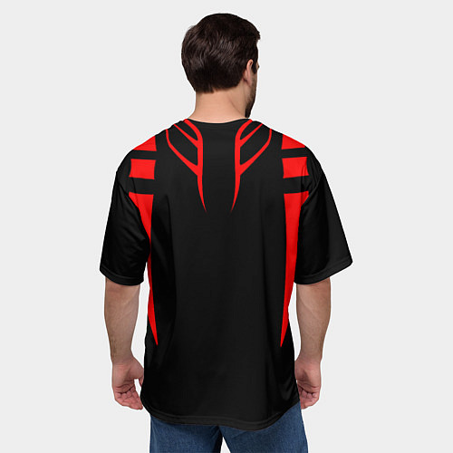 Мужская футболка оверсайз ТАТУ ИТАДОРИ СУКУНА TATTOO SUKUNA, ITADORI / 3D-принт – фото 4