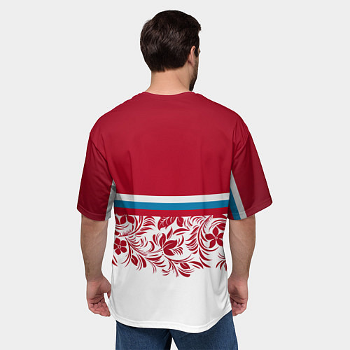 Мужская футболка оверсайз Российский герб / 3D-принт – фото 4