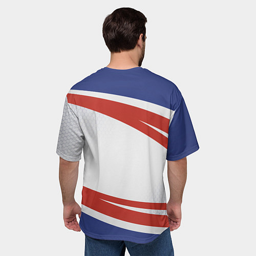 Мужская футболка оверсайз Герб России / 3D-принт – фото 4