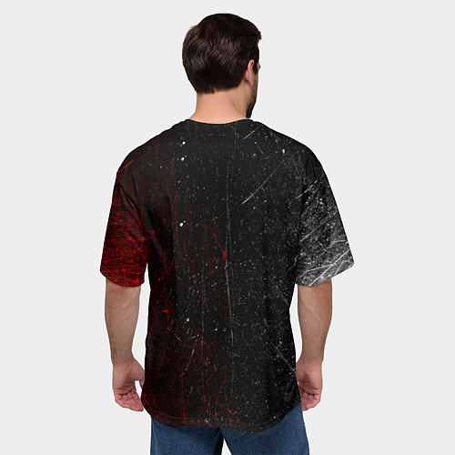 Мужская футболка оверсайз Linkin Park Logo Линкин Парк / 3D-принт – фото 4