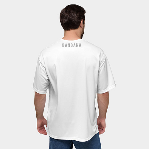Мужская футболка оверсайз KIZARU BANDANA / 3D-принт – фото 4