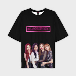 Футболка оверсайз мужская BLACKPINK NEON, цвет: 3D-принт