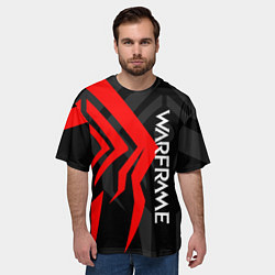 Футболка оверсайз мужская WAFRAME STALKER LOGO RED ВАРФРЕЙМ СТАЛКЕР, цвет: 3D-принт — фото 2