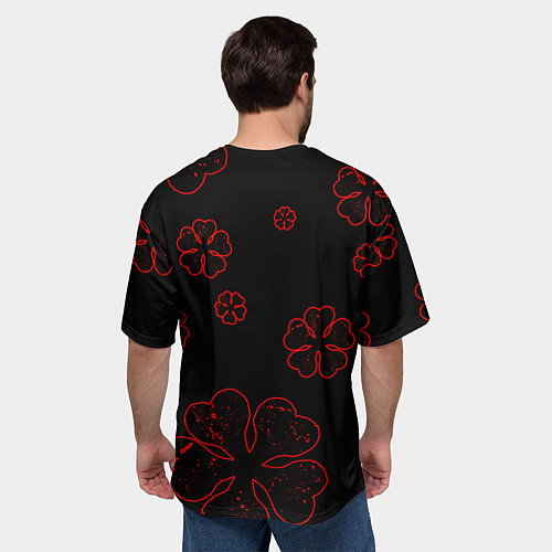 Мужская футболка оверсайз Чёрный клевер: Black clover / 3D-принт – фото 4