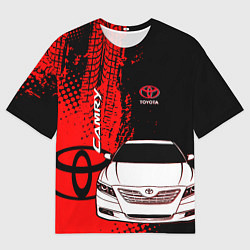 Футболка оверсайз мужская Camry Toyota glitch, цвет: 3D-принт