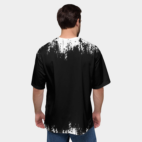 Мужская футболка оверсайз Крик Хэллоуин Хоррор Scream Halloween / 3D-принт – фото 4