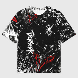 Футболка оверсайз мужская Берсерк Черная маска, цвет: 3D-принт