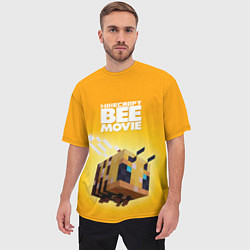 Футболка оверсайз мужская BEE MOVIE Minecraft, цвет: 3D-принт — фото 2