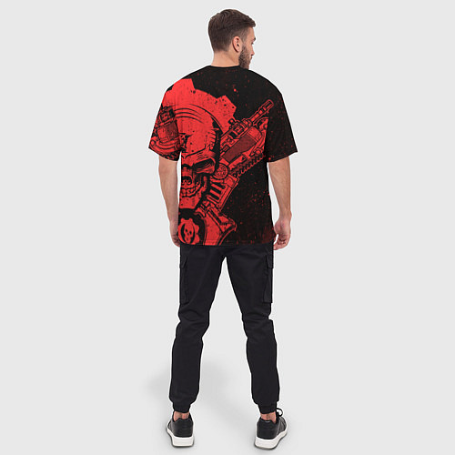 Мужская футболка оверсайз Gears 5 - Gears of War / 3D-принт – фото 4