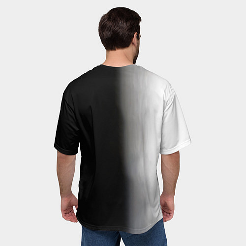 Мужская футболка оверсайз Металлическое тело Геноса One Punch-Man / 3D-принт – фото 4