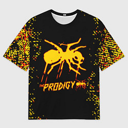 Футболка оверсайз мужская The Prodigy логотип, цвет: 3D-принт