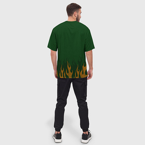 Мужская футболка оверсайз Саламандры цвет легиона / 3D-принт – фото 4