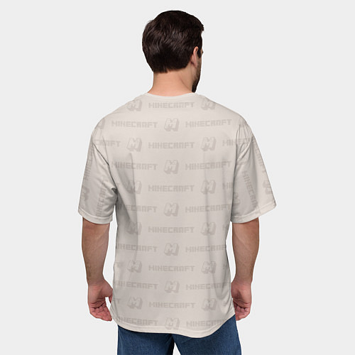 Мужская футболка оверсайз Витрувианский человек Стив Minecraft / 3D-принт – фото 4