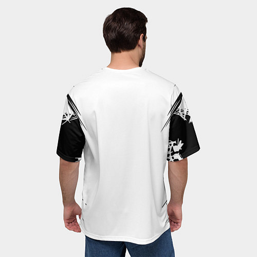 Мужская футболка оверсайз PYROKINESIS / 3D-принт – фото 4