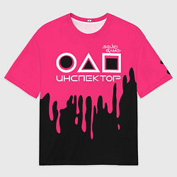 Мужская футболка оверсайз Inspector of Squid Game