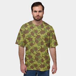 Футболка оверсайз мужская FUCK камуфляж, цвет: 3D-принт — фото 2
