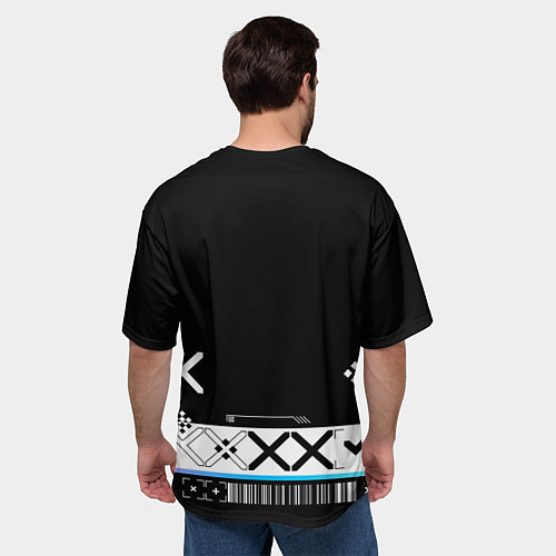 Мужская футболка оверсайз Поток информации СS:GO / 3D-принт – фото 4