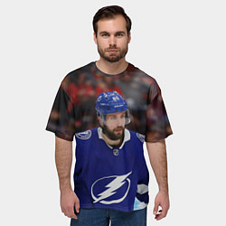 Футболка оверсайз мужская Никита Кучеров, НХЛ, цвет: 3D-принт — фото 2