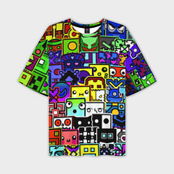 Футболка оверсайз мужская Geometry Dash: All Skins, цвет: 3D-принт