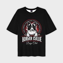 Футболка оверсайз мужская Бордер-Колли Border Collie, цвет: 3D-принт