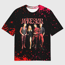 Мужская футболка оверсайз Maneskin Лунный свет, рок - группа