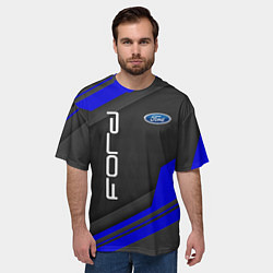 Футболка оверсайз мужская Ford Форд авто, цвет: 3D-принт — фото 2