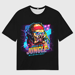 Футболка оверсайз мужская Predator in the jungle, цвет: 3D-принт