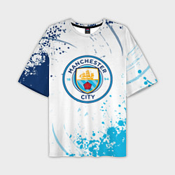 Футболка оверсайз мужская Manchester City - Футбольный клуб, цвет: 3D-принт