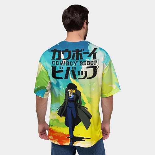 Мужская футболка оверсайз Cowboy Bebop All / 3D-принт – фото 4