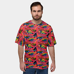 Футболка оверсайз мужская Миллионы лет назад, цвет: 3D-принт — фото 2