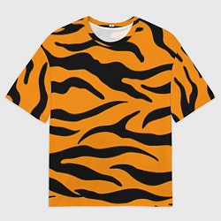 Мужская футболка оверсайз Тигриные полосы, Символ 2022 года
