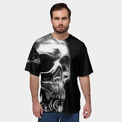 Футболка оверсайз мужская Vanguard skull 2022, цвет: 3D-принт — фото 2