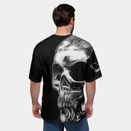 Мужская футболка оверсайз Vanguard skull 2022 / 3D-принт – фото 4