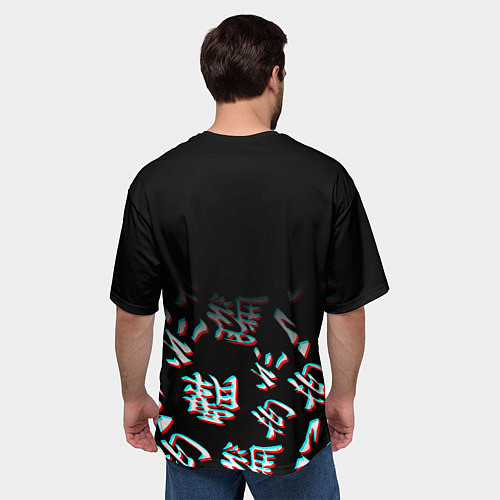 Мужская футболка оверсайз Tokyo Revengers Valhalla Glitch / 3D-принт – фото 4