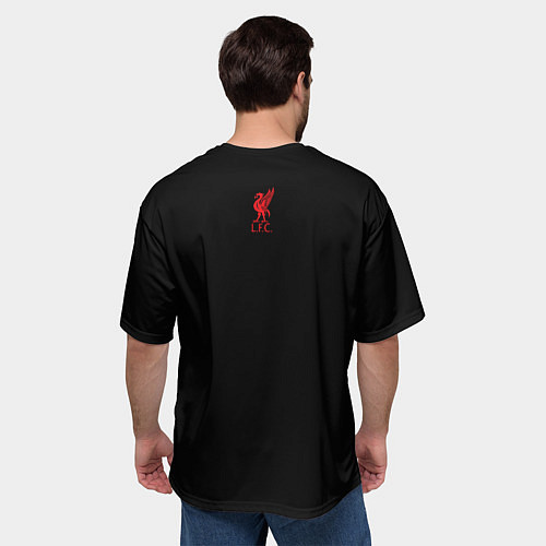 Мужская футболка оверсайз Leverpool YNWA / 3D-принт – фото 4