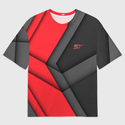 Футболка оверсайз мужская ST FORD спина, цвет: 3D-принт
