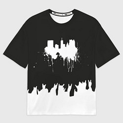 Футболка оверсайз мужская Black sity Город тьмы ART 2, цвет: 3D-принт