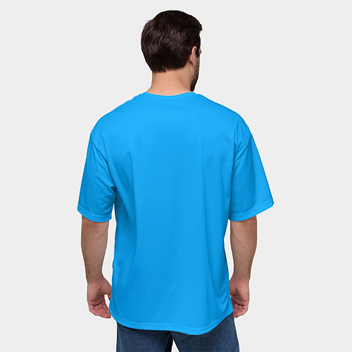 Мужская футболка оверсайз Многознаал в кепке / 3D-принт – фото 4