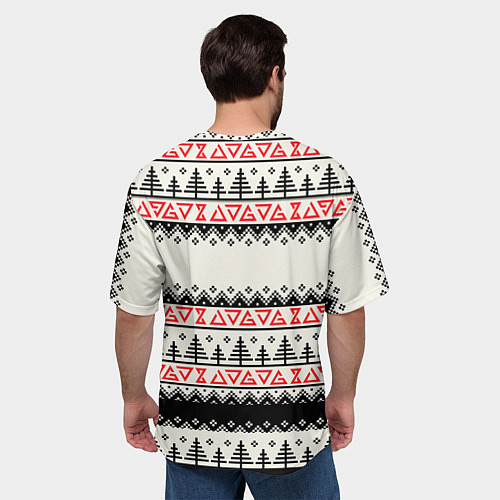 Мужская футболка оверсайз Свитер The Witcher / 3D-принт – фото 4