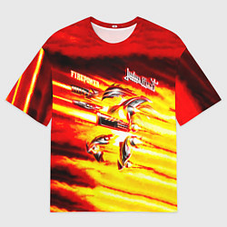 Футболка оверсайз мужская Firepower - Judas Priest, цвет: 3D-принт