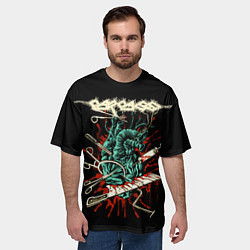 Футболка оверсайз мужская Carcass, цвет: 3D-принт — фото 2