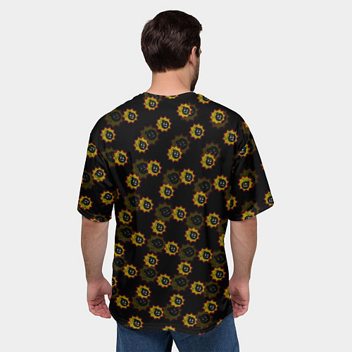 Мужская футболка оверсайз Bomb Pattern Serious Sam / 3D-принт – фото 4
