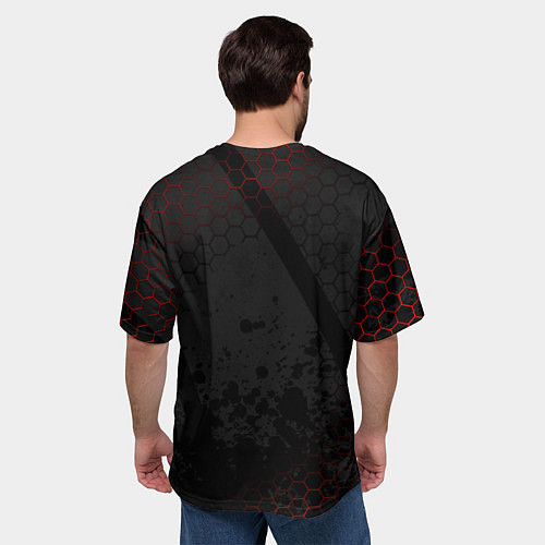 Мужская футболка оверсайз DEAD SPACE ОБЕЛИСК МЁРТВЫЙ КОСМОС / 3D-принт – фото 4