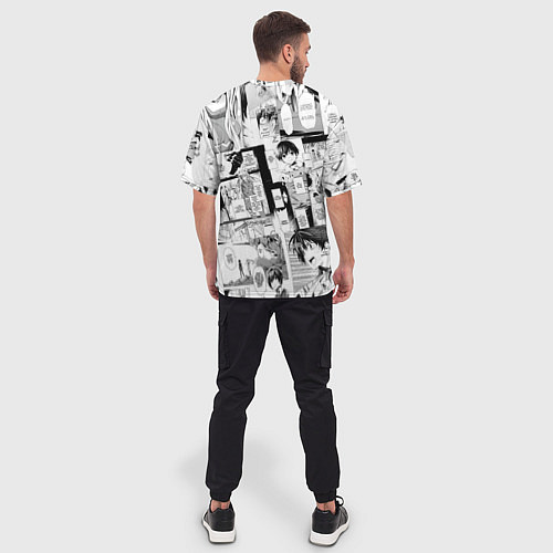 Мужская футболка оверсайз Zero Two Зеро ту на манге фрейм / 3D-принт – фото 4