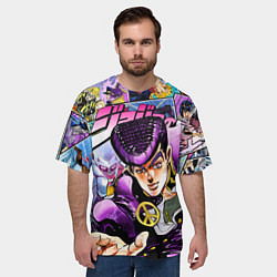 Футболка оверсайз мужская JoJos Bizarre Adventure: Josuke, цвет: 3D-принт — фото 2