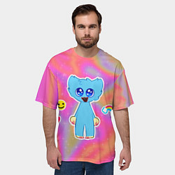 Футболка оверсайз мужская POPPY PLAYTIME - МАЛЫШ ХАГГИ ВАГГИ, цвет: 3D-принт — фото 2