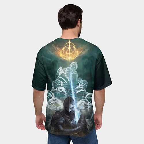 Мужская футболка оверсайз Elden Ring рыцарь и предшественники серии Souls El / 3D-принт – фото 4